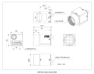 MER2-060-642U3M Technical Drawing
