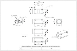 MER3-2440-12G3CM-P Mechanical Drawing