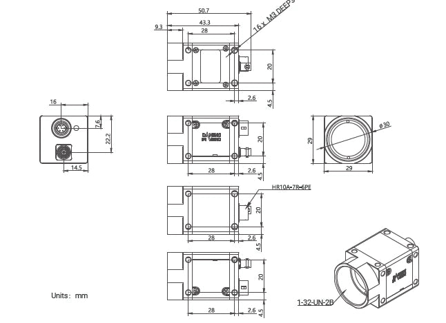 MER3-515-131X2M Technical Drawing