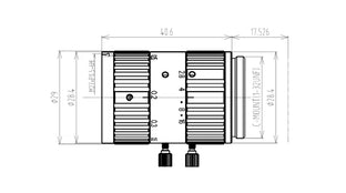 VA-LCM-10MP-16MM-F2.8-015 Lens C-mount Mechanical drawing 3