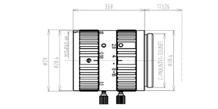VA-LCM-10MP-25MM-F2.8-015 Lens C-mount Mechanical drawing 3