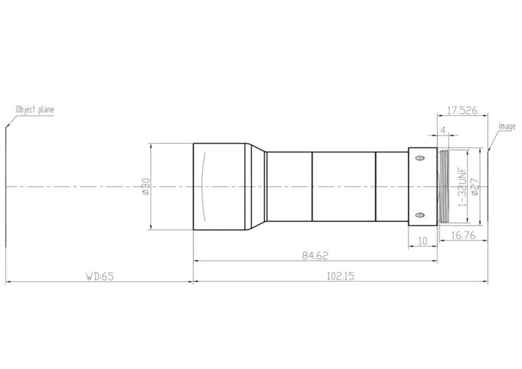 VA-LCM-TC-0-0.75X-WD65-015 Lens telecentric 2