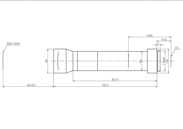 VA-LCM-TC-0-1X-WD110-015 Lens telecentric 2