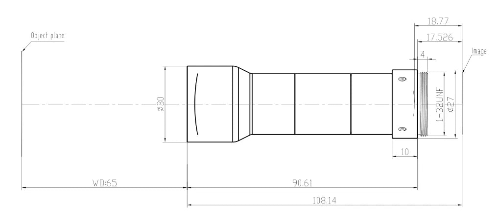 VA-LCM-TC-0-1X-WD65-015 Lens telecentric 3