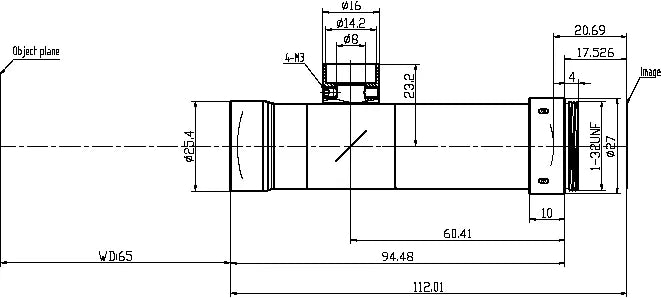 VA-LCM-TC-0-3X-WD65-015 Lens telecentric 2