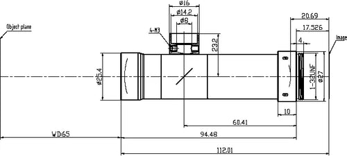 VA-LCM-TC-0-3X-WD65-015 Lens telecentric 2