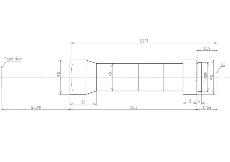 VA-LCM-TC-0-4X-WD110-015 Lens telecentric 2