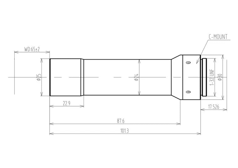 VA-LCM-TC-0-4X-WD65-015 Lens telecentric 2