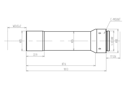 VA-LCM-TC-0-4X-WD65-015 Lens telecentric 2