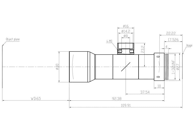 VA-LCM-TC-1-0.8X-WD65-015 Lens telecentric 2