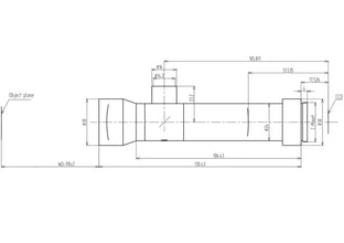 VA-LCM-TC-1-1X-WD110-015 Lens telecentric Mechanical drawing 3