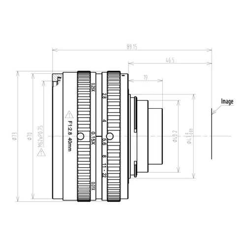 VA-LFM-29MP-40MM-F2.8-43C Lens F-mount 2