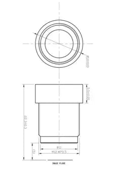 VA-LM12-10MP-4.5MM-F4.5-023 Lens M12-mount Mechanical drawing 3