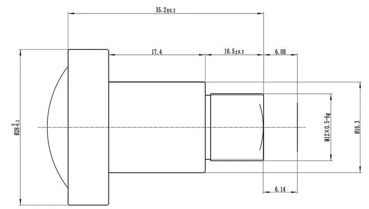 VA-LM12-12MP-03MM-F2.0-017 Lens M12-mount Mechanical drawing 3