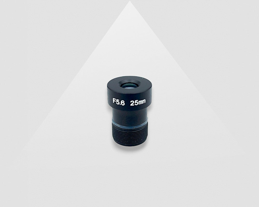 M12 lens | 12MP |25MM | F5.6| 1/1.7 INCH | NON DISTORTION