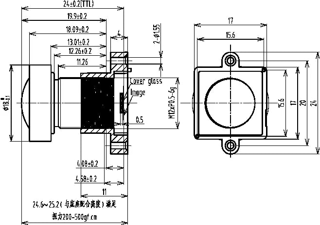 VA-LM12-16MP-03MM-F2.5-023 Lens M12-mount Mechanical drawing 3