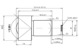 VA-LM12-5MP-03MM-F2.8-020 Lens M12-mount Mechanical drawing 3