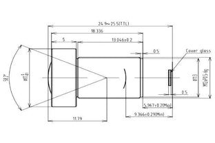 VA-LM12-5MP-08MM-F2.8-018 Lens M12-mount Mechanical drawing 3