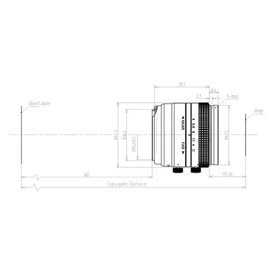 VA-LM42-29MP-28MM-F4-30C Lens M42-mount Mechanical drawing 3