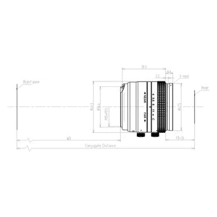 VA-LM42-29MP-28MM-F4-30C Lens M42-mount Mechanical drawing 3