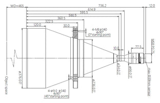 VA-LM58-TC-0-0.130X-WD465-39C Lens telecentric 2