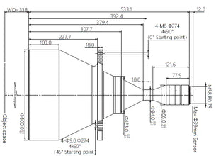 VA-LM58-TC-0-0.151X-WD338-39C Lens telecentric 2