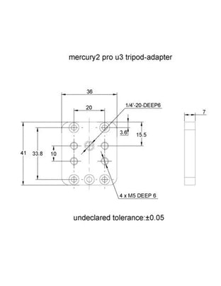 VA-MCPT-33x20-ALU Mounting plate 3