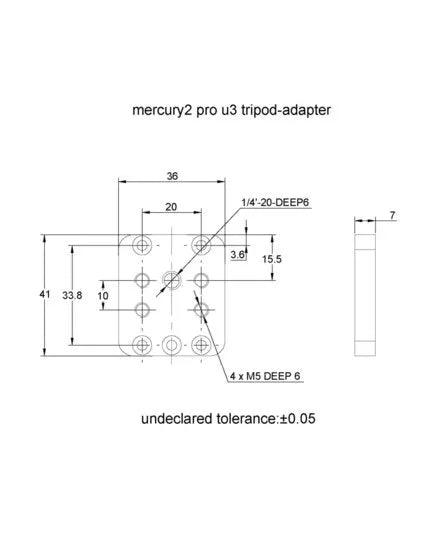 VA-MCPT-33x20-ALU Mounting plate 3