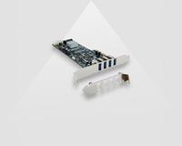 Adapter PCIe4x - 4x USB3.0 - quad bus - low profile