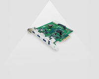 Adapter PCIe4x - 4x USB3.0 - quad bus