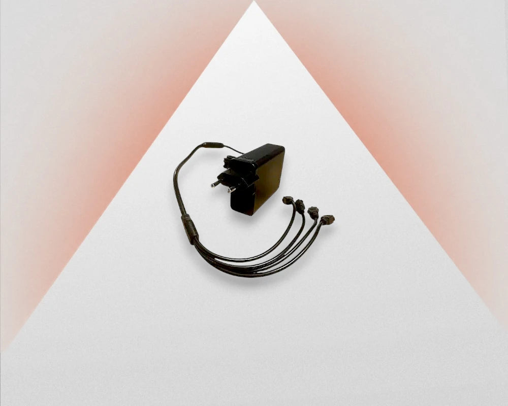 Strømforsyningssæt til belysning 24V, 90W/ 24V, 4 kanaler, EU/US/UK/AU/CN