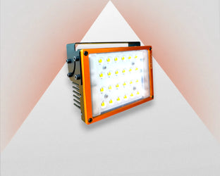LED-spot blå, 90 / 60 / 30 grader, 24V / 36W, VA-SL-90x80-B470