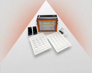 LED-spot hvid, 90 / 60 / 30 grader, 24V / 36W, VA-SL-90x80-W, IP67