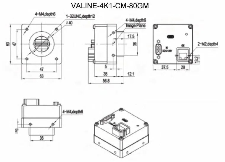 VALINE-4K1-CM-80GM Camera Linescan 6