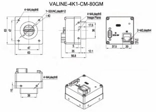 VALINE-4K1-CM-80GM Camera Linescan 6