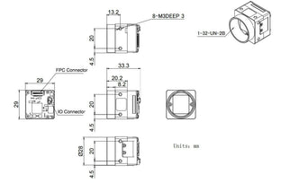 VEN-1220-32U3C-FPC Camera USB3 Vision FPC 5
