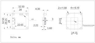 VEN-161-61U3C-M06 Camera USB3 Vision Mechanical drawing 4