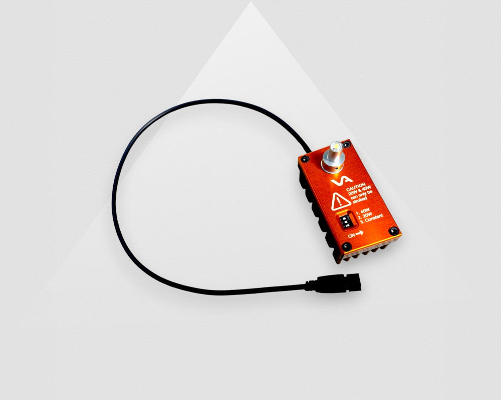 VA-SLC-8MM-W-24V-HP LED spotlight showing compact housing and precision design