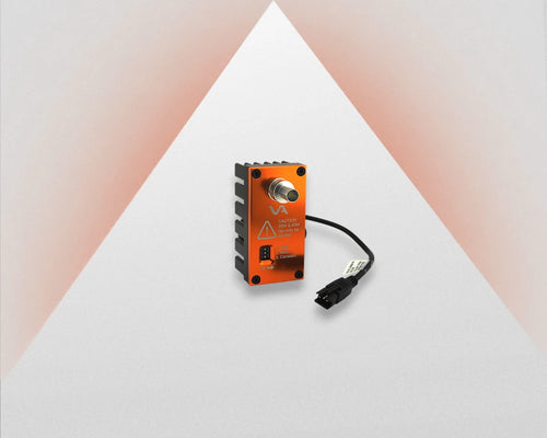 Industriel Koaksial LED-spot, 24Vdc, 10W kontinuerlig,20W eller 40W strobet, hvid, VA-SLC-8MM-W-24V-HP