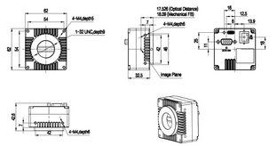 VALINE-2K3-CM-48GC-P, 2048x3, 48kHz, 7um, C-mount, GigE, Color, PoE