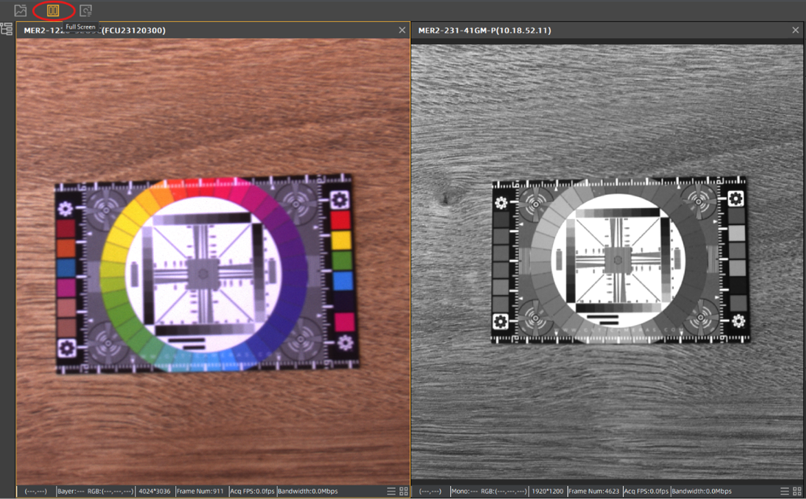 Tile view in the galaxy viewer